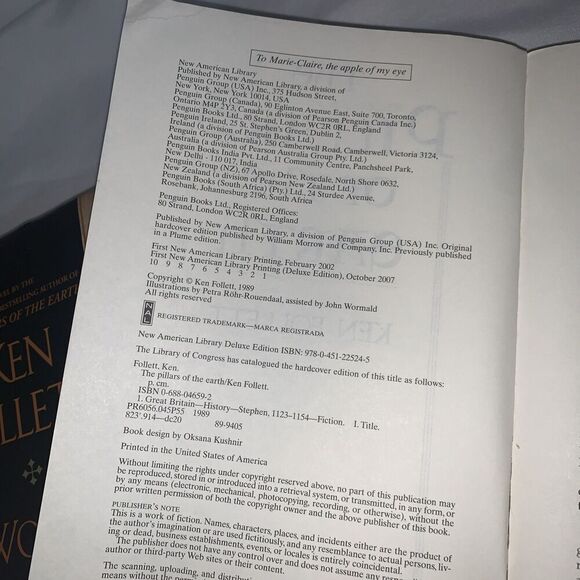 2 Books World Without End, The Pillars Of The  By Ken Follett 2007  1st Edition - Picture 7 of 10